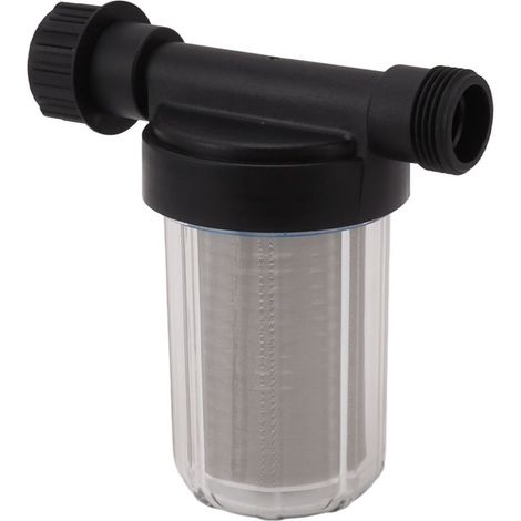 Filtre à Pompe d'Eau G3/4 pour Jardin avec Tamis Inox et Design Transparent - Filtre à Sédiments pour Tuyau d'Arrosage (1/5)