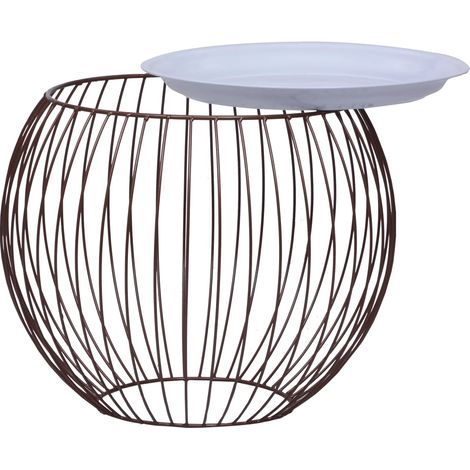 Maison Exclusive - Couchtisch Golden Ø 51 cm