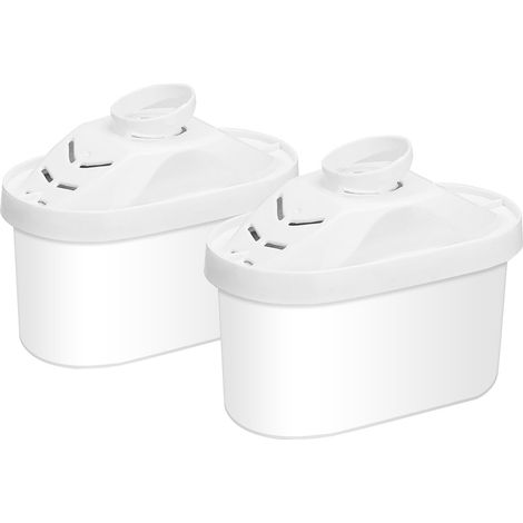 Filtre à eau alcalin – remplacement du filtre à eau de la bouilloire, cartouche filtrante pour améliorer le pH, purification du système de filtration à 7 étapes, lot de 2 (1/4)