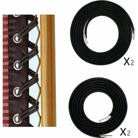 Accessoires pour chaise pliante – Lot de 4 bandes élastiques noires en néoprène, fixation rapide et résistante (1/3)