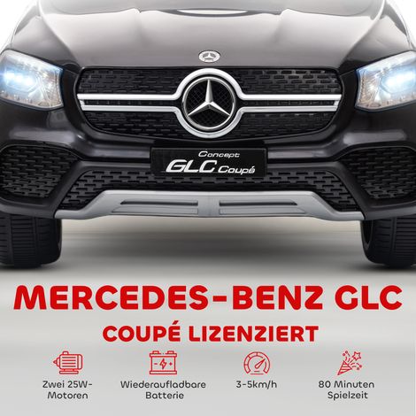 Voiture électrique enfant 12V avec télécommande, phares LED, musique, 3 vitesses, pour enfants 3-6 ans, noir (1/5)