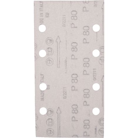 Papier de verre pour ponceuse orbitale Makita E-19641 93x185 mm P80 10 unités