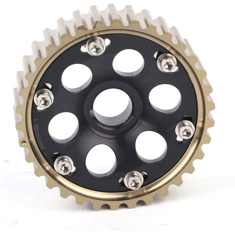Aluminium-Steuerzahnradsatz für Honda B16A/B16B/B18C Motor – Civic Integra – Schwarz (1/5)