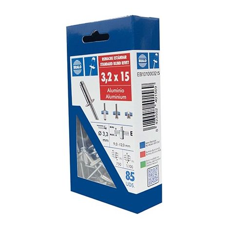 RIVET BLISTER 85 U - 3,2X15 MM