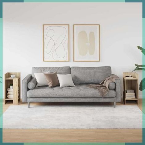 Table d'appoint - 858547 - Lot de 2 - Chêne sonoma - 2 étagères, 25,5x27x60 cm (1/5)