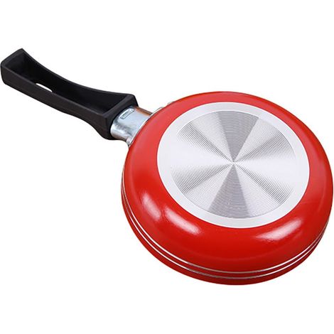 sartén de acero inoxidable de 14 cm (5,5 pulgadas), con revestimiento antiadherente, sartén de cocina compacta. (1/5)