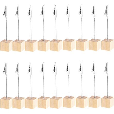 20 pièces de support photo avec pied, cadre photo sur trépied, présentoir de cartes de vœux, support de cartes décoratif pour chambre (1/5)