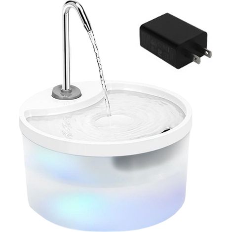 Fontaine À Eau Pour Chat - 3,2 L - Filtre À Trois Couches - Réservoir Translucide Avec Repère De Niveau - Pompe Silencieuse - 1 Pièce (1/5)