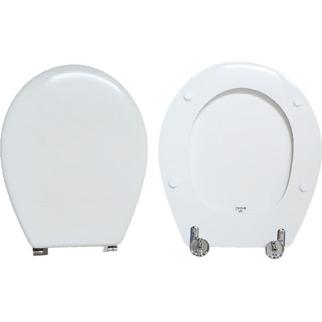 Copriwater Mediana Scala legno rivestito in resina poliestere bianco (1/3)