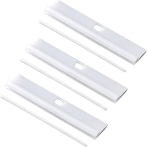 Ecleanfy - Supports de stores verticaux 5" (127 mm) blancs de rechange pour lames de stores vénitiens réglables (paquet de 20) (1/3)