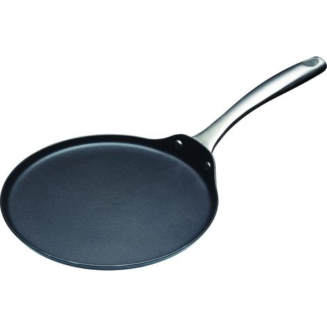 Aster Padella per crêpes in acciaio 24 cm nera piatta (1/4)