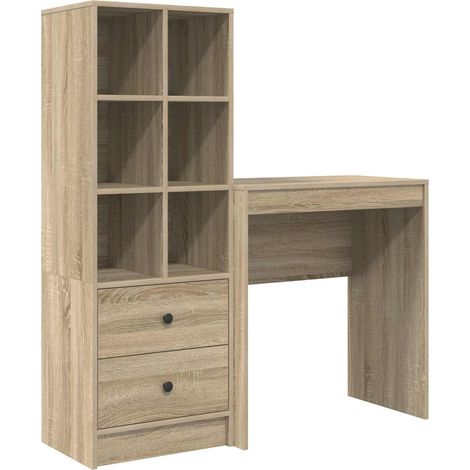Maison Exclusive - Schreibtisch mit Schubladen mit Regal 2 pcs So