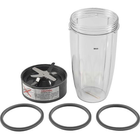 Pièces de rechange pour le gobelet de 946 ml (32 oz), la lame et les joints en caoutchouc, compatibles avec le Nutribullet. (1/5)