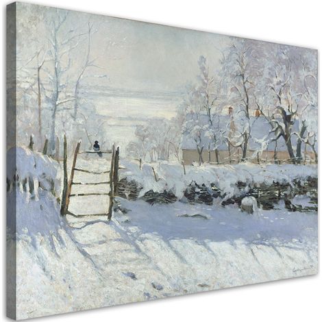 Tableau sur toile La pie - Claude Monet 60x40 (1/5)