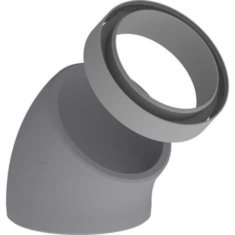 Kermi x-well EPS-Bogen inkl. Muffe NW160/15, 45 Grad, Y2301160008K