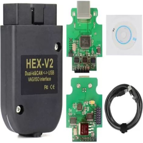 Testeur De Pannes Automobile - Interface Diagnostic OBD2 Pour Voitures Volkswagen Audi - Protocoles K K+L Dual-K CAN - Firmware Mise À Jour - 1 Pièce (1/5)