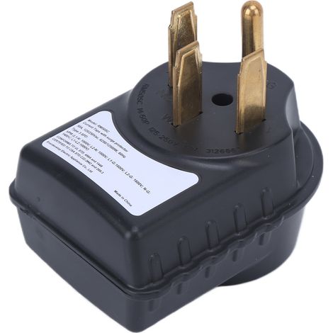 Prise adaptateur 50A mâle vers femelle protecteur surtension RV 125/250V 3150J avec témoin LED pour caravanes et camping-cars (1/5)