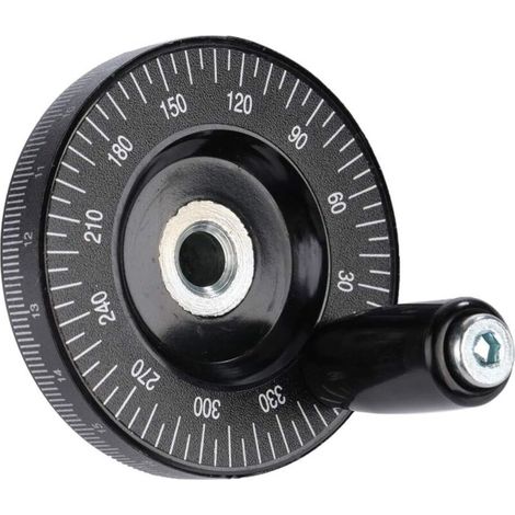 Volant en bakélite, volant avec poignée de fraisage pleine, diamètre intérieur 8 mm, diamètre extérieur 63 mm (1/5)