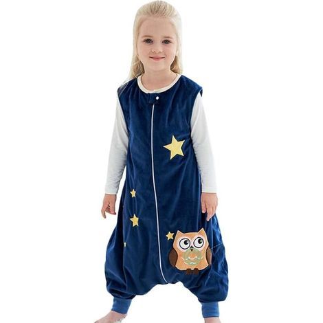 Sacco a pelo caldo in flanella per bambini, unisex, taglia unica, morbido, confortevole, per una notte di riposo. (1/4)