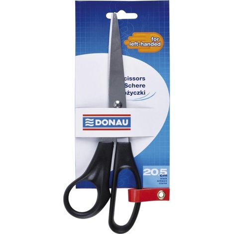 Ciseaux de bureau pour gauchers, 20,5 cm, noirs