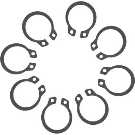 Anneau de retenue de circlips - 300 PCS - Métal durci - 2 mm - Résistant et durable (1/4)