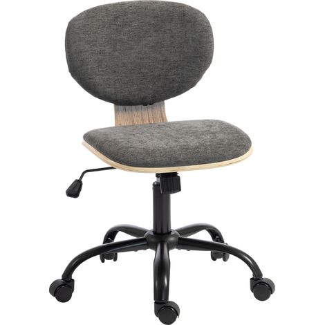 HOMCOM Home Office Desk Chair Height Adjustable, Grey (1/5)