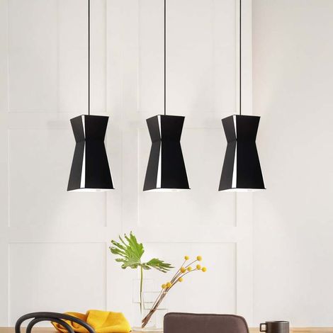 [GEBRAUCHT] B-Ware EGLO Hängeleuchte Hängeleuchte Lampe Leuchte Valecrosia schwarz dreiflammig (1/2)