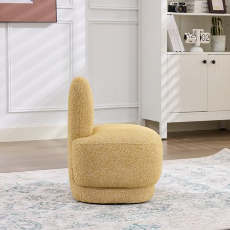 Tabouret tissu en oreilles de lapin douillet,tabouret fixe rembourré avec de jolies oreilles,pas d’espace de rangement,non amovible-Lu