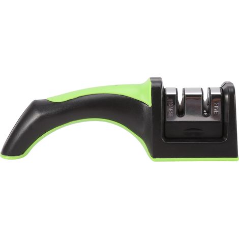 Aiguiseur De Couteau 2 Étapes En Acier Inoxydable Avec Poignée Antidérapante Pour Cuisine Chasse Et Pêche - Vert (1/2)