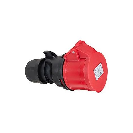 ABL CEE Kupplung 5-polig 16A 400V, IP44, Kunststoff, rot/grau (1/2)
