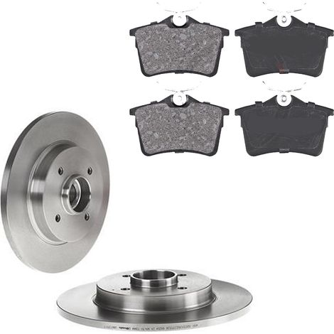 KIT FRENI POSTERIORI compatibile con PEUGEOT PARTNER TEPEE - DISCHI + PASTIGLIE OEM: P 61 084 / 17835C , 17835 /SOSTITUZIONE DIRETTA/BASSA POLVERE/SILENZIOSO (1/5)