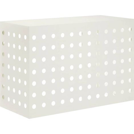 Housse de climatiseur Blanc 90 x 40 x 60 cm Acier vidaXL