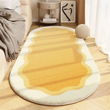 Tapis Shaggy - 40 x 120 cm - Base Antidérapante - Polyester - Pour Chambre À Coucher Salon Chambre D'enfant - 1 Pièce (1/4)