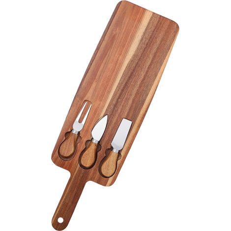 Charcuterie en Bois avec Couteaux et Fourchettes Plateau de (1/5)