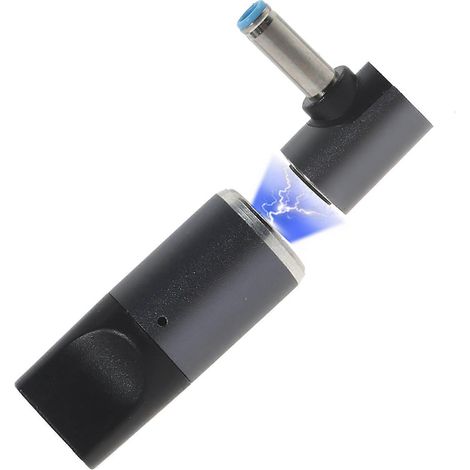 Câble d'alimentation magnétique 100W USB-C vers DC 2.5/3.5/4.0/5.5mm pour ordinateur portable - Bleu (1/4)