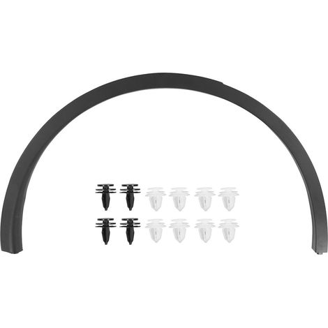 2 pièces pare-boue latéraux garniture aération gauche droite 20cm noir brillant caoutchouc universel pour Accord Civic