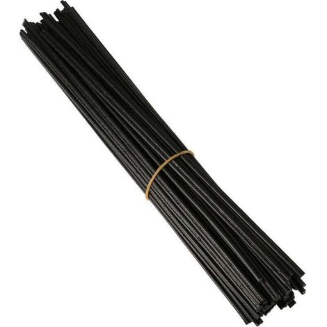 40-teiliges PP-Kunststoffschweißdrahtset für Kunststoffschweißpistolen/Heißluftpistolen, 250 mm, schwarz, K17576B (1/5)