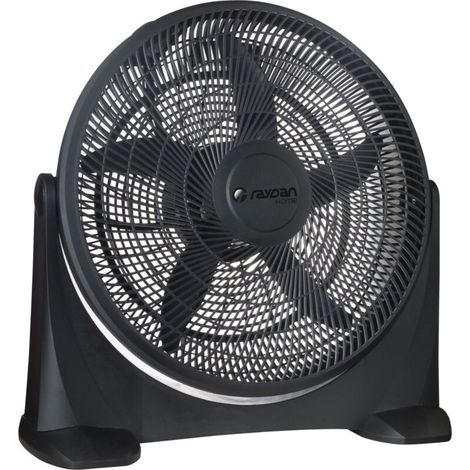 Ventilateur sur pied industriel 80W – 3 vitesses – Oscillation 160° – Pour pièces jusqu'à 40 m² – Design noir élégant – (1/5)
