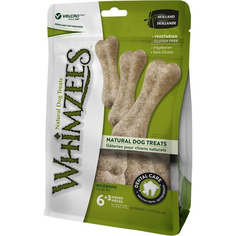 Whimzees Rice Bone 9pk PK6 - 722550