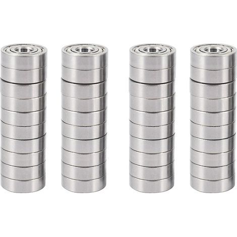 20 unidades de rodamientos de bolas miniatura de ranura profunda 695zz de 5 mm x 13 mm x 4 mm (1/5)