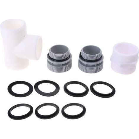 Accessoire efficace pour tuyau de piscine : raccord, adaptateur et embouts faciles à utiliser, adaptés aux systèmes de piscine. (1/5)