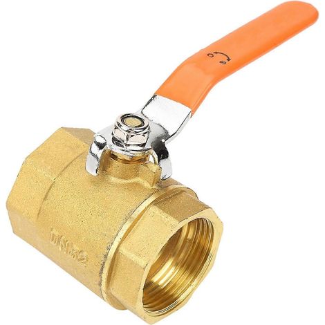 1 vanne à bille en laiton DN32 1-1/4BSP, pression 1,6 MPa, compatible eau, huile et gaz (1/3)