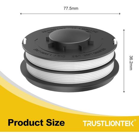 Ersatzspule für Trimmerfaden 3405685 für Einhell GC-ET 4530 Rasenmäher (4er-Set) (1/4)