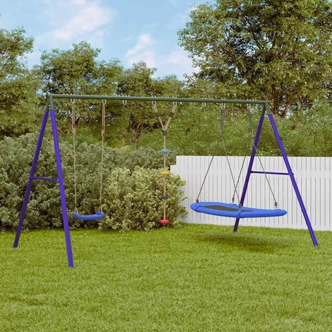 Jeu extérieur enfant : Support de jeu de basket-ball avec ballon et pompe 90/121 cm jeu extérieur enfant, aire de jeu jardin, balançoire enfant , pour jardin, usage domestique , enfant 3-8 ans (1/5)