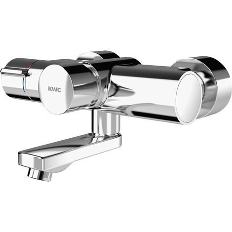 KWC AR Wandbatterie, F5, hydr., Thermostat,  Schwenkauslauf, 135 mm, für C-Modul