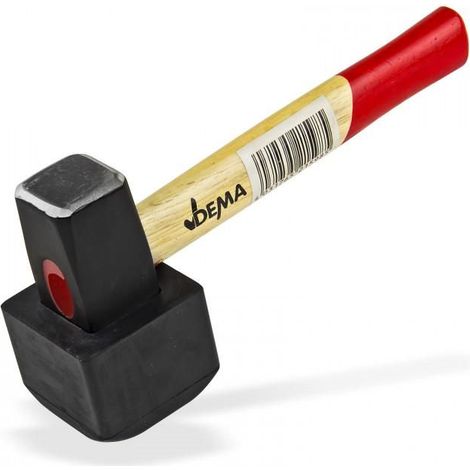 Massette avec embout caoutchouc amovible pour pavés - 1250 g
