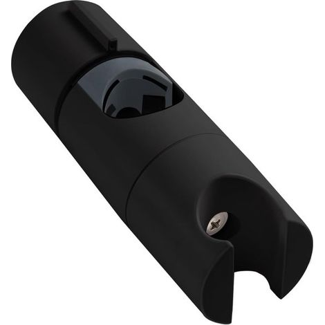 Soporte ajustable para ducha de mano para barra de ducha de 19-25 mm, soporte de ducha negro, montaje seguro, fácil de instalar