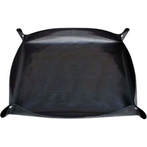 Tapis de rempotage pour plantes - 100 x 100 cm - Carré - Portable - Plateau de rempotage - Pliable - Bâche de rempotage étanche - Noir