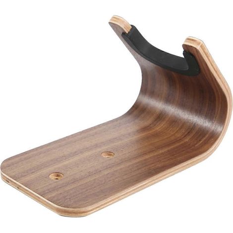 Support mural pour guitare et skateboard, design unique, en bois courbé. (1/5)