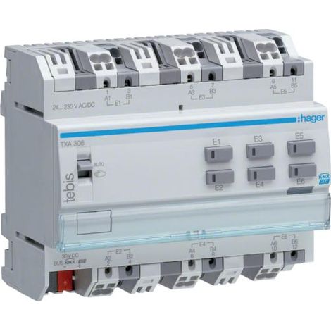 Hager TXA306 presa energia Grigio